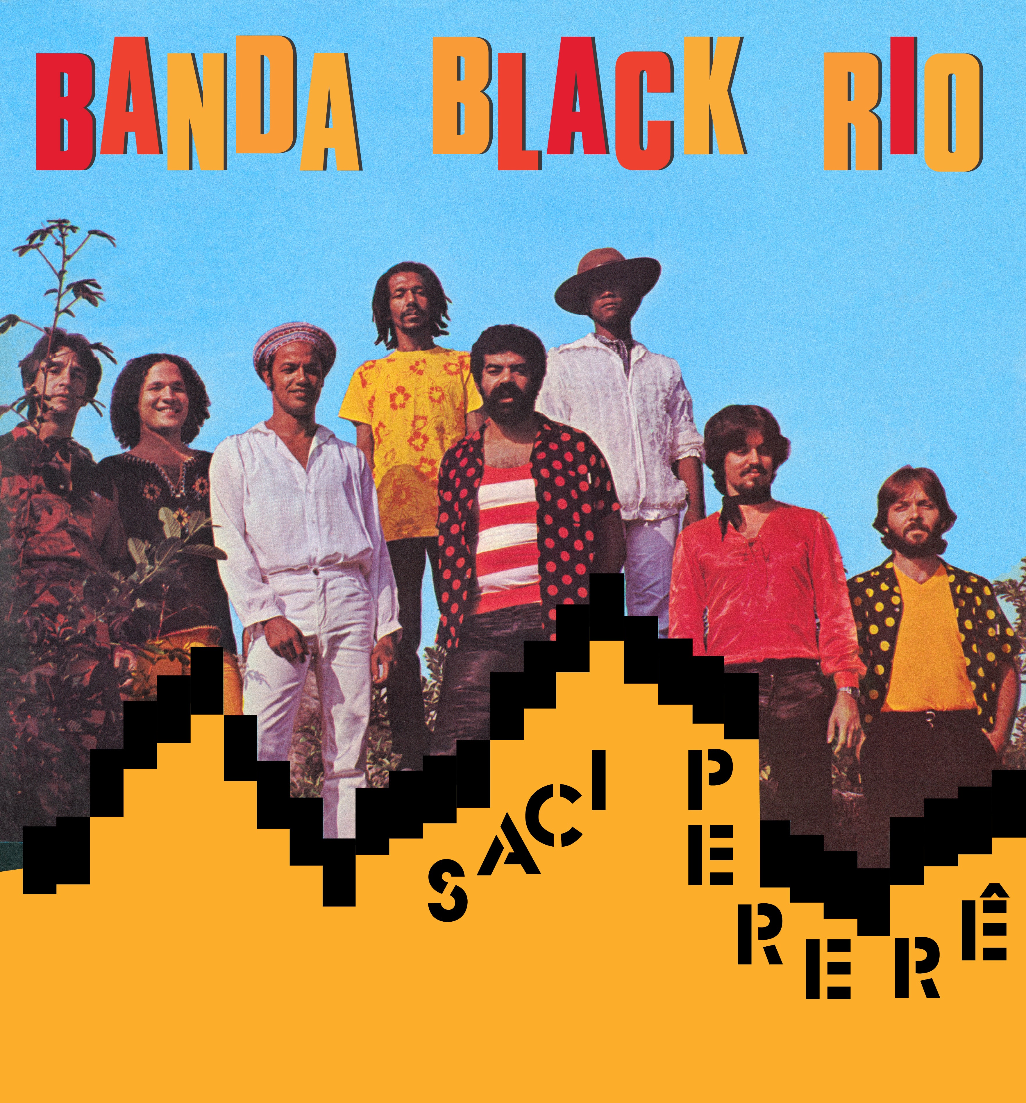 Capa frontal do disco de vinil "Saci Pererê" da Black Rio, edição exclusiva de vinil azul 140g para o clube de assinatura.
