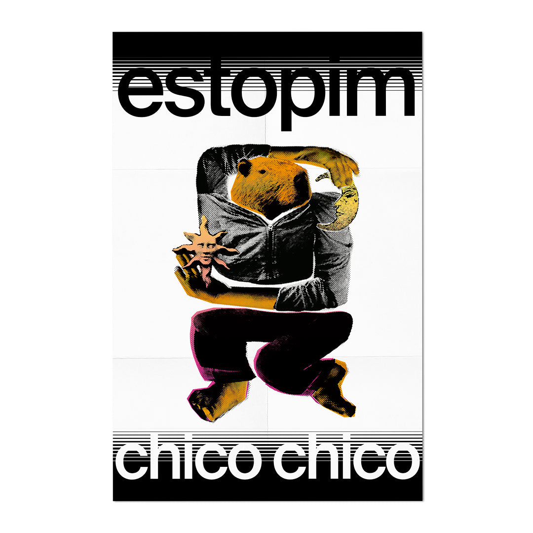 Pôster exclusivo que acompanha a edição em LP de Estopim de Chico Chico.
