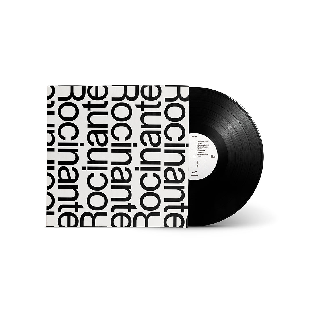 Disco de vinil saindo do envelope interno do LP Pra Você, Ilza, com o rótulo da gravadora Rocinante visível.