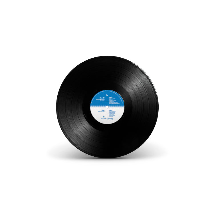 Disco de vinil preto com rótulo central azul e branco do álbum Canções Brasileiras.