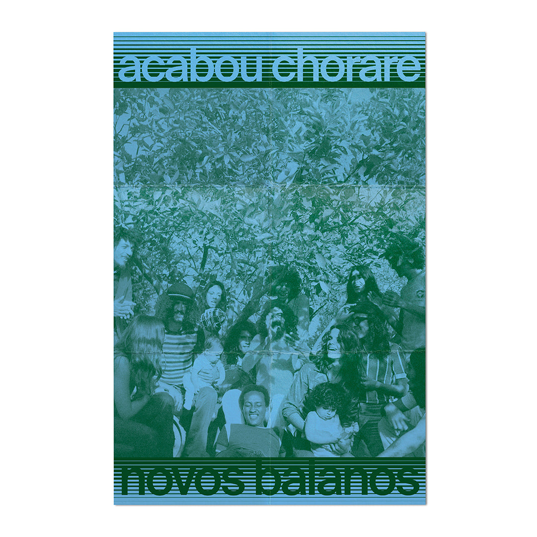 Pôster do álbum Acabou Chorare dos Novos Baianos, aberto e totalmente visível.